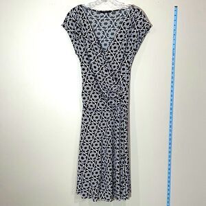 Sexy Low Cut Black & White Dress By Soprano. Size Medium